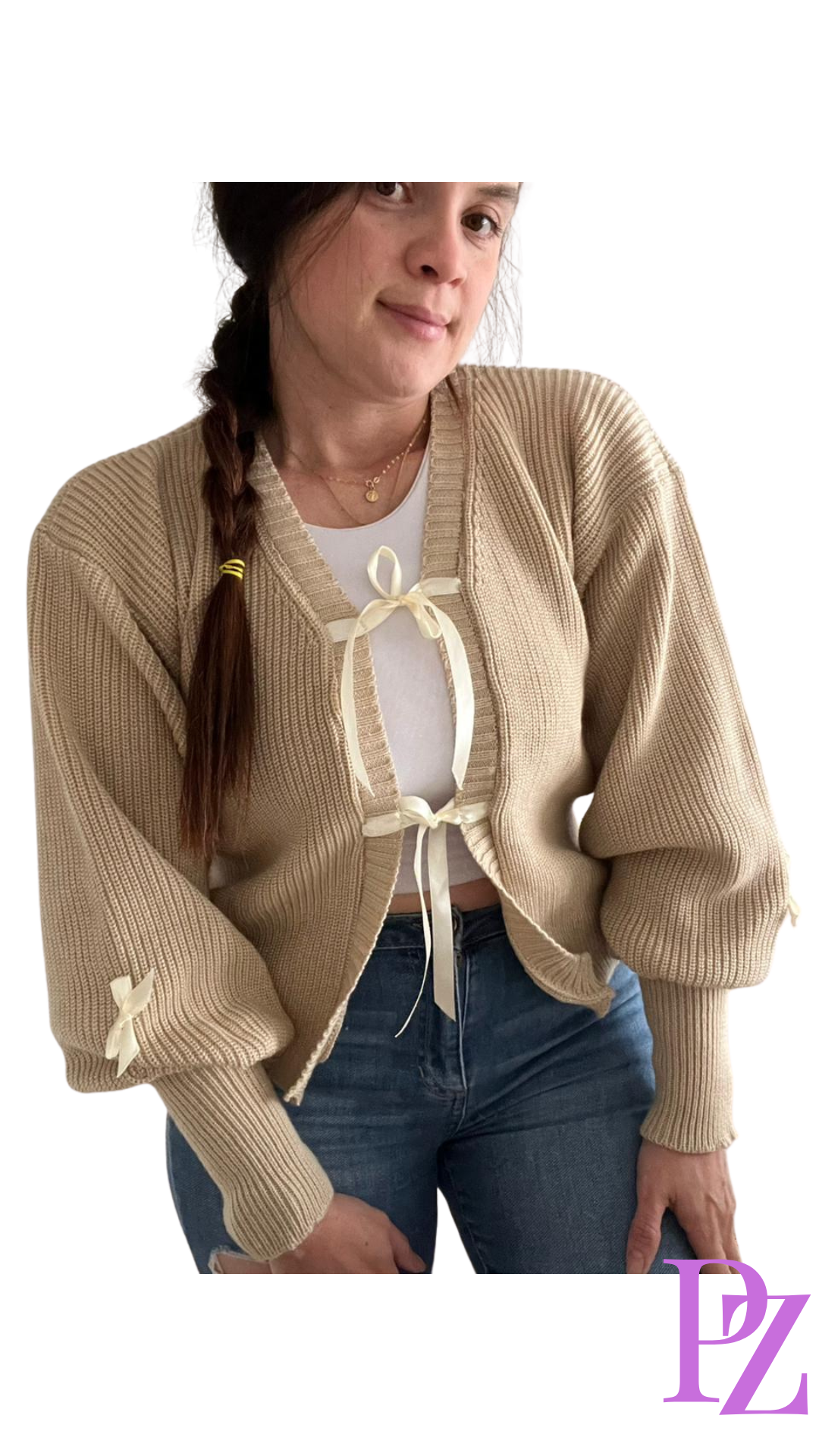 Cárdigan Moño