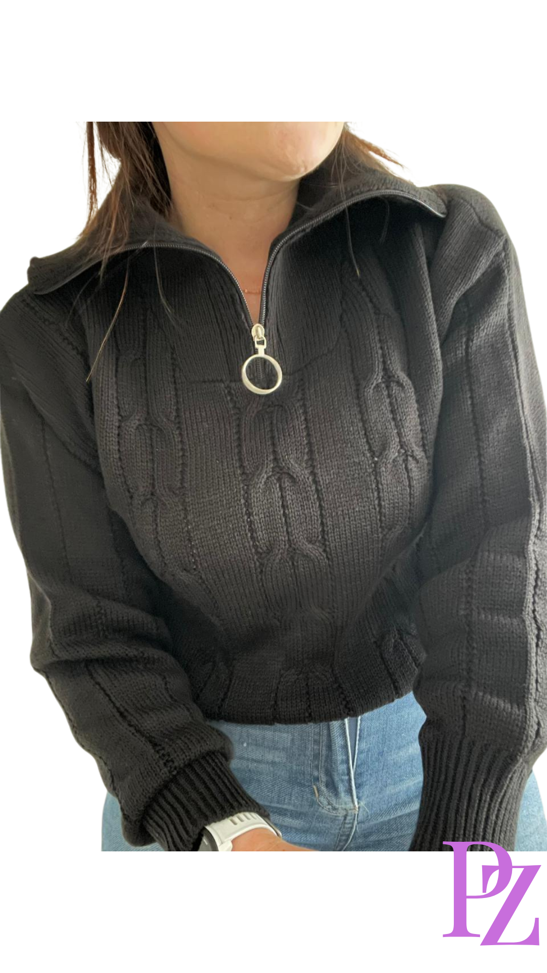 Sweater Cremallera