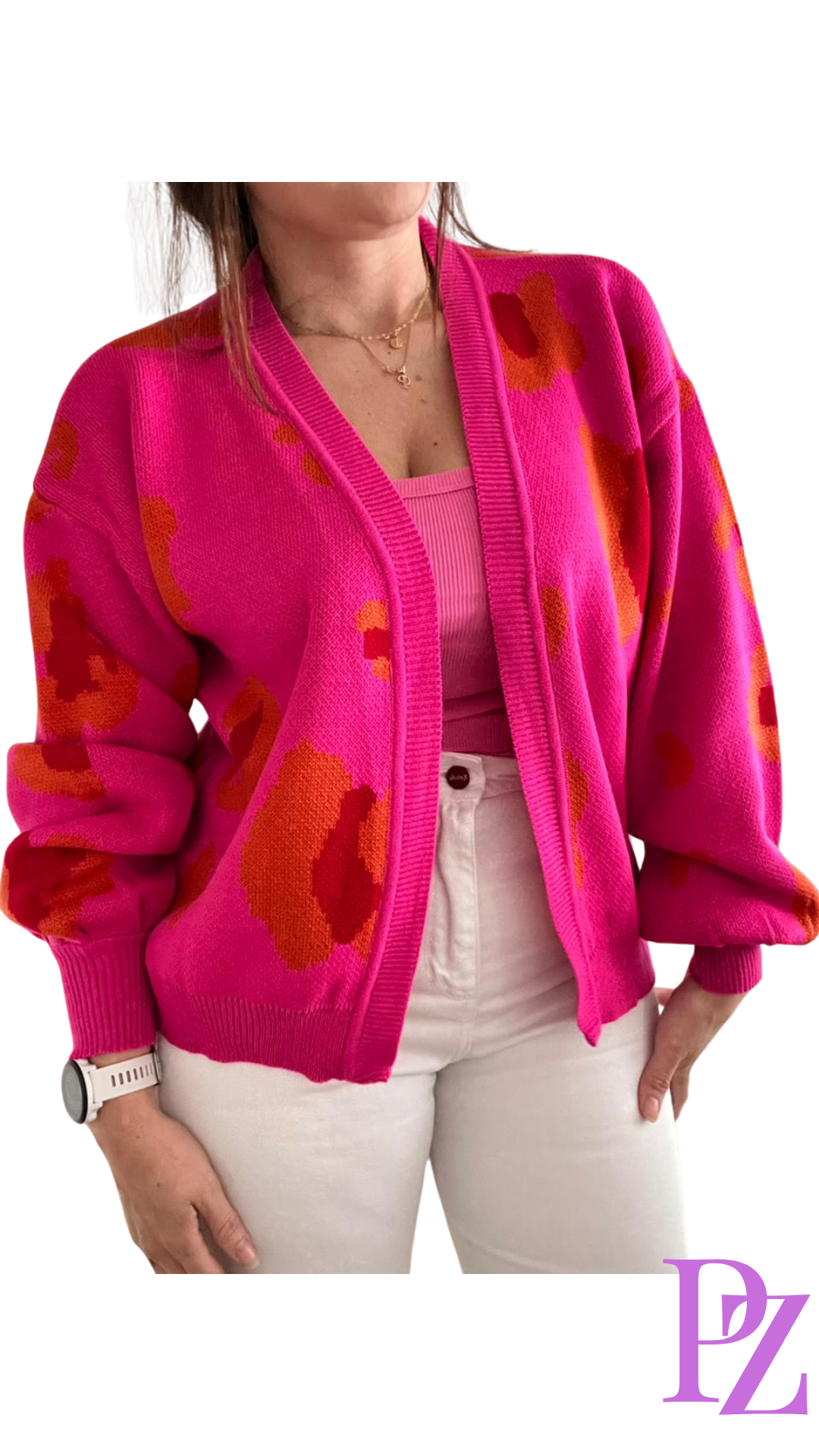 Sweater Animal Print Rosa