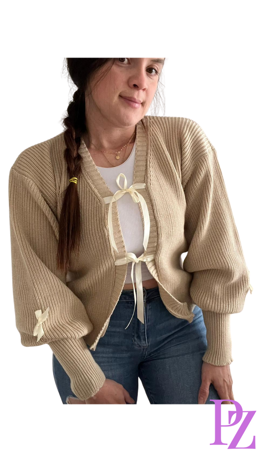 Cárdigan Moño